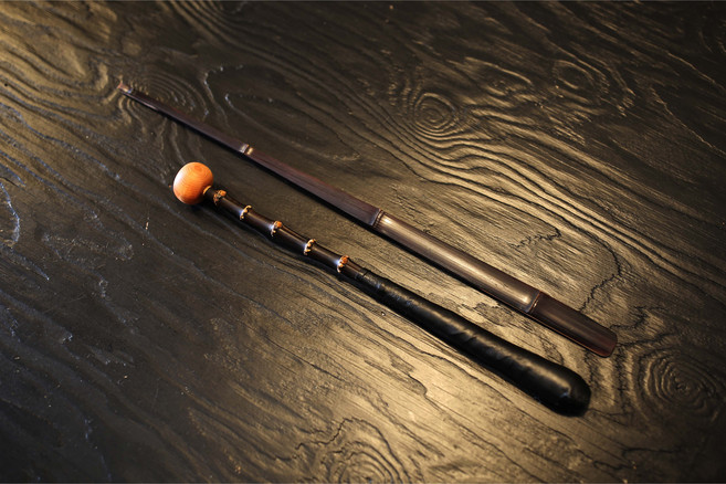 수방짜) 상급 오죽장구채 세트, 1.오죽궁굴채 + 흑색마디열채(사물용 단일상품), 1개