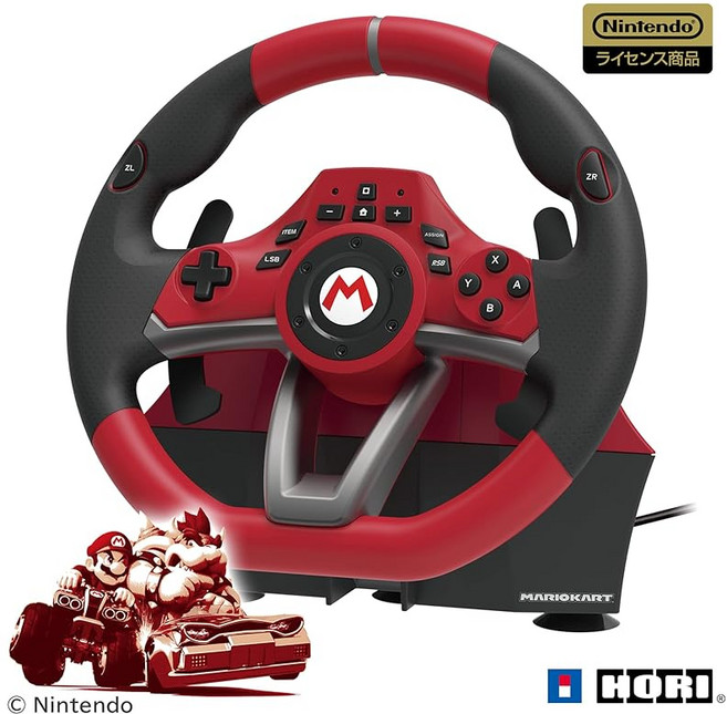 닌텐도 라이선스 상품 마리오 카트 레이싱 휠 DX for Nintendo Switch Nintendo Switch 지원