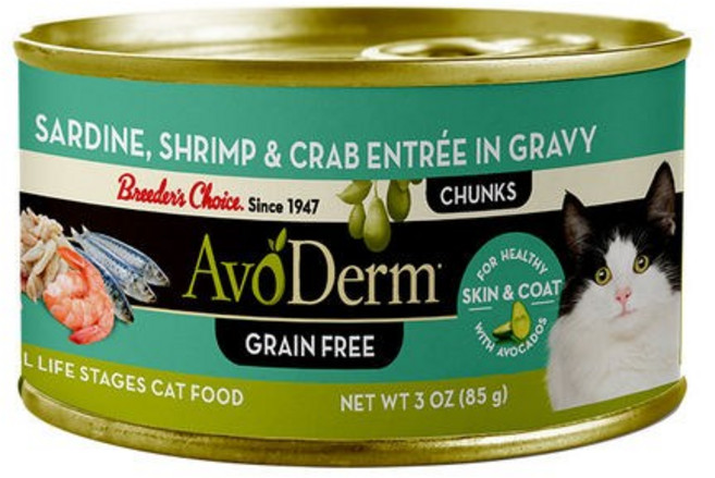 아보덤 전연령 고양이 그레인프리 주식캔, 정어리, 85g, 1개