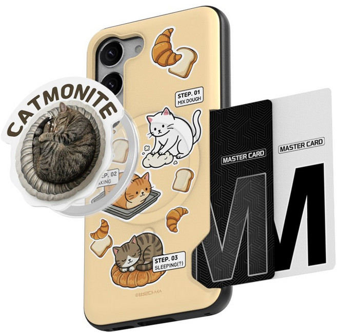 별다섯 핸드폰 맥세이프 투카드 수납 케이스 + 맥세이프 핸드 그립 스마트 톡 홀더