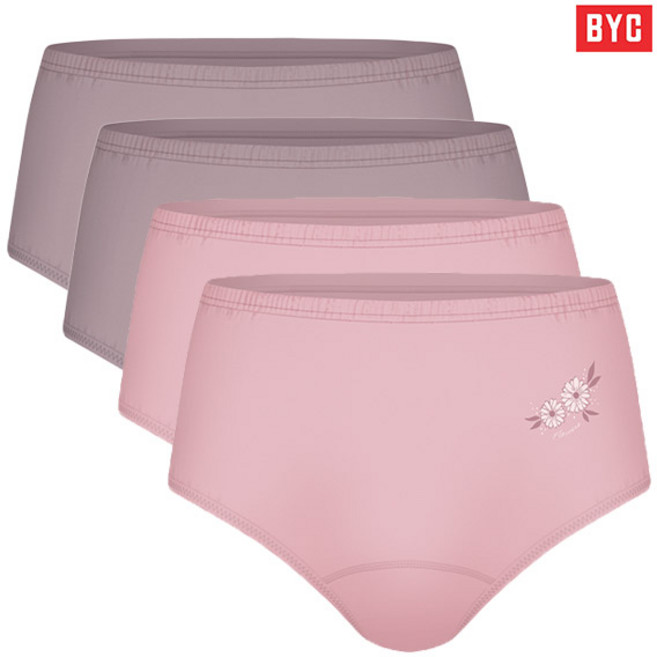 BYC 더안심 순면 여자 요실금팬티 2매입 / 흡수패드강화 대용량 샘방지 안심팬티