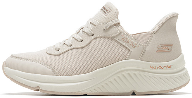 스케쳐스 여성 밥스 아치 컴포트 B 스윗 어 룩 운동화 117627-NAT