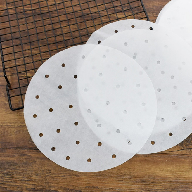 일회용 만두 종이패드 찐빵 종이호일 찜기 찜시트 종이 딤섬, 28cm(11인치) 400매