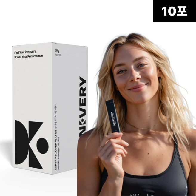 드링커버리 무설탕 전해질음료 아미노산 BCAA 크로스핏 러닝보충제, 10개, 9g - 쿠팡