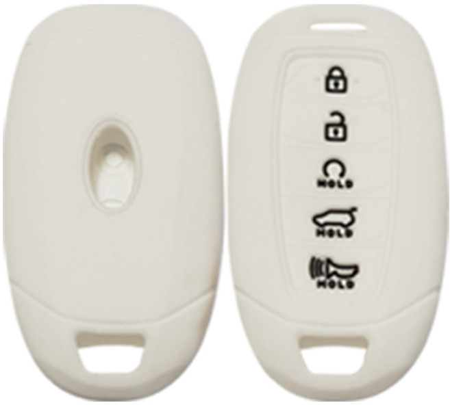현대 캐스퍼 일렉트릭 EV 5버튼 실리콘 (호환) 스마트키케이스 1+1, 화이트1+1, 1세트