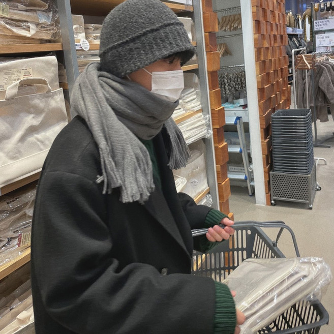 르위 머리큰남자 울 니트 벙거지 대두모자 챙깊은 비니 버킷햇 남여공용