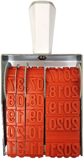 트로닷스탬프 구문일부인 초호 특대 날짜도장 수동일부인 대형날짜 년월일 마지막년도 2036년, 1개