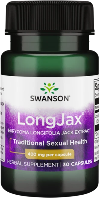 스완슨 롱잭스 유리코마 롱기폴리아 잭 추출물 400mg 캡슐, 1개, 30정 - 쿠팡