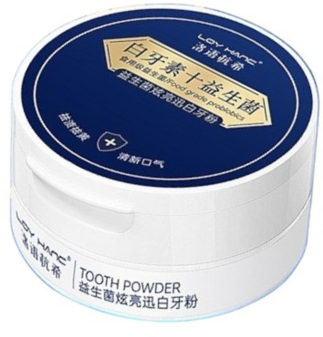 LOY HANC洛语杭希 益生菌 深層潔凈 去除牙漬牙黃, 1個, 牙粉