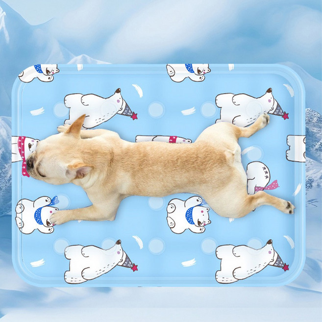 패션플래시 반려동물 여름 방수 쿨매트, 그레이, 1개