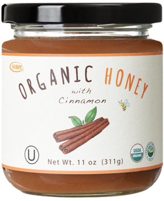 유기농꿀 위드 시나몬 (계피꿀), 311g, 2개