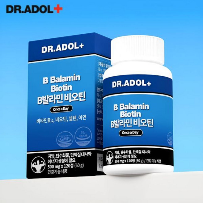 닥터아돌 B발라민 비오틴 500mg x 120, 1, 60g