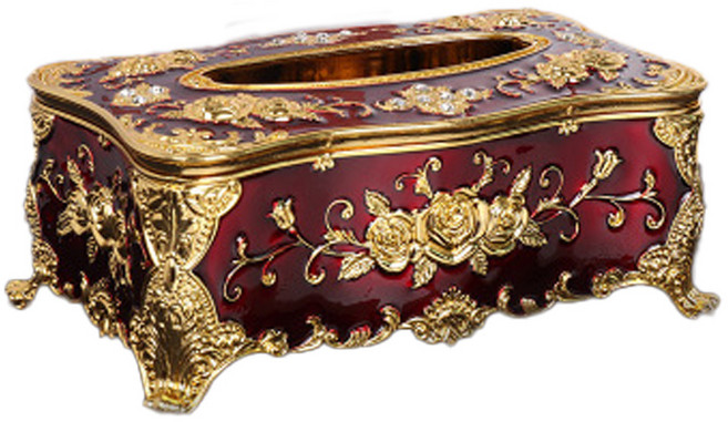 오드상회 앤틱 티슈케이스 각티슈케이스 예쁜각티슈케이스, 레드골드