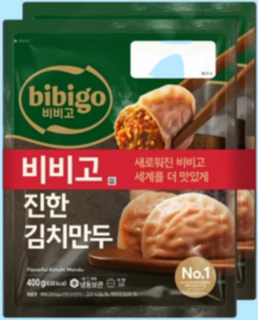 비비고 진한김치만두 400gx2개, 400g