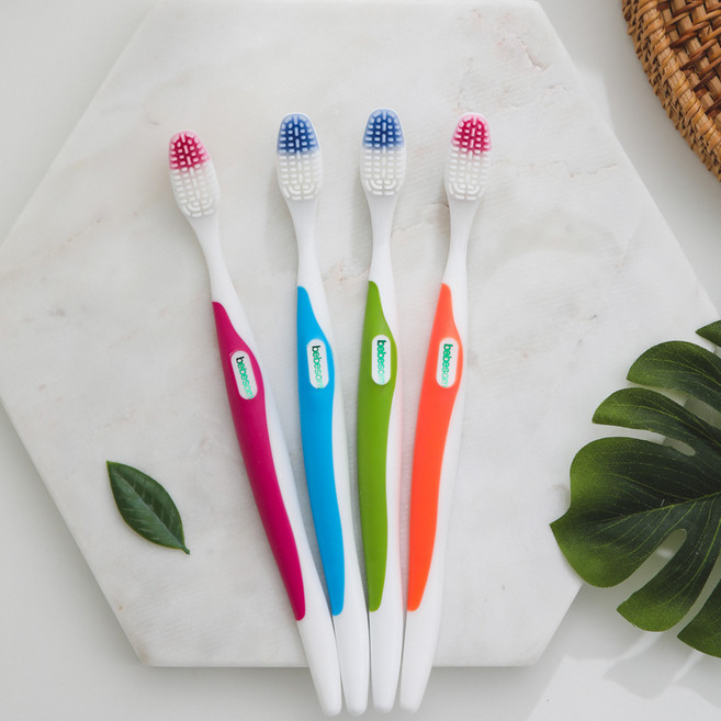 베베솜 실리콘칫솔 잇몸 마사지 시린이 임산부 칫솔 색상랜덤, 4개, 1개입