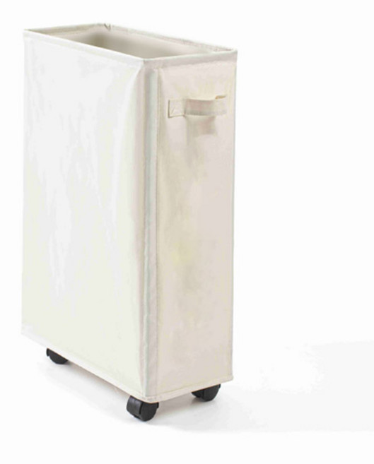 마켓플랜 틈새 이동식 슬림 바구니, 아이보리