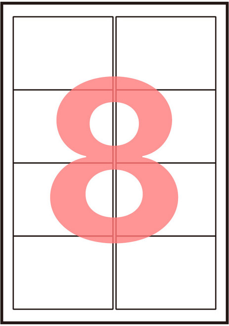 폼택 호환용 물류관리용 주소용 라벨지 LS-3102, 50매, 8칸