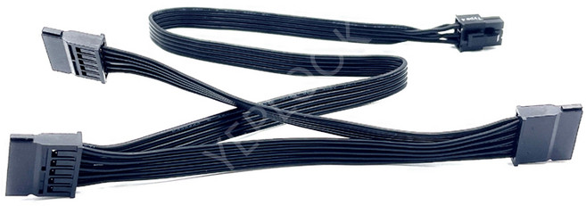 YEPLOOK 모듈러 전원 케이블 SuperFlower LEADEX T750 T850 T1000 T1600 P2000 PCIe 8 핀 CPU 4 SATA Molex IDE 24, 3 SATA Straight