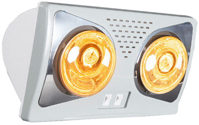 東日家電 110V 浴室取暖燈 LED照明 浴霸 壁掛式 防水防爆免打孔 安全速熱 暖風機 帶漏保黃金燈泡, 201