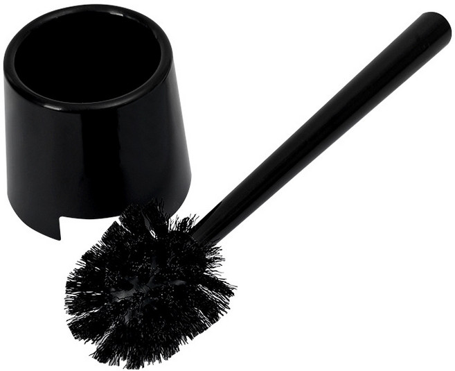 이지쓱싹 베이직 원형 변기솔, 블랙, 1개