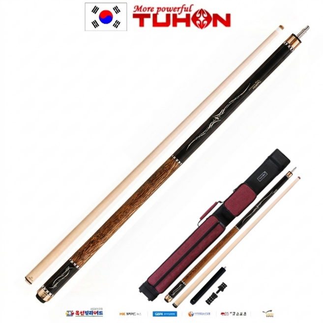 옥션빌리어드 투혼큐 보코테 TV-601LK 3C 당구 전문가용 개인큐대 당구큐대, 1개, Bocote