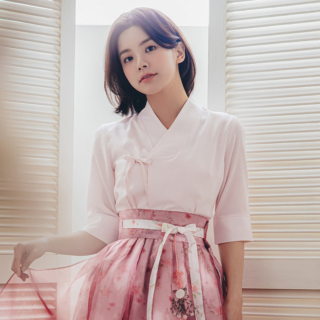 수설화 여성 블라우스 저고리 여름 생활한복