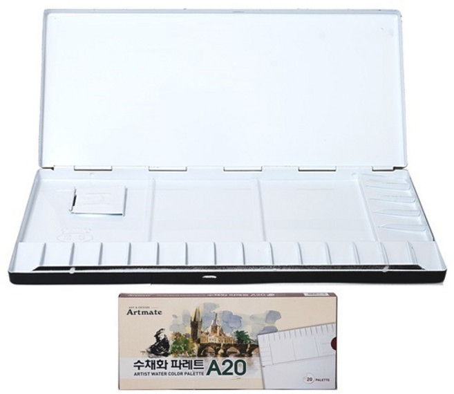 아트메이트 수채화 파레트 A20칸, 1개