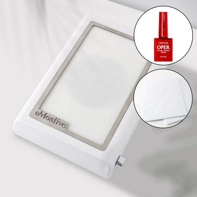 모스티브 더스트 제로 미니 흡진기+부직포필터 20매+탑젤, 1개, 화이트