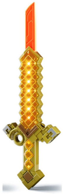 기사 용사 크래프트 칼 LED칼 양면칼 굿즈 마크, 1개, 골드