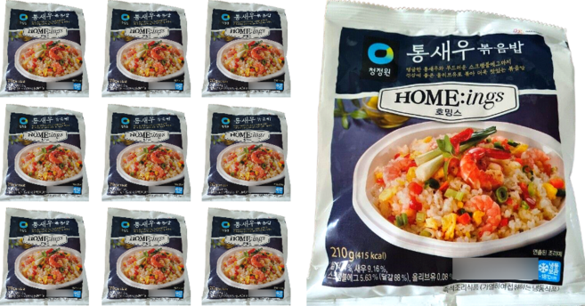 청정원 호밍스 통새우 볶음밥 210g x 10개