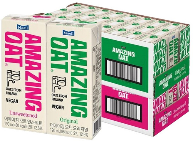 매일 어메이징 오트 혼합 언스위트 190ml 24팩 + 오리지널 24팩