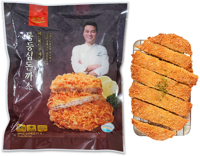 에드워드 권 홈셰프 통등심돈까스 냉동돈까스, 1개, 260g