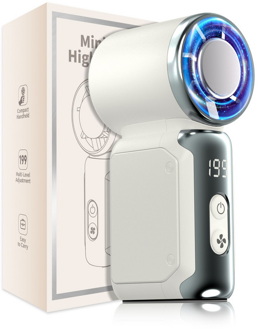 KOSKOZ 초미니 급속 냉각 핸디 휴대용선풍기, White, K813