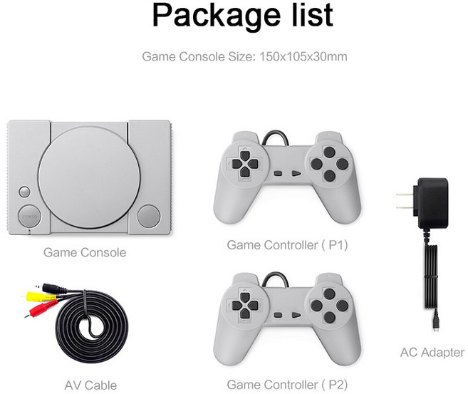 2개의 게임 패드가 내장된 8비트 레트로 비디오 게임 콘솔 PS1용 620개 게임 휴대용 게임 플레이어 내장, 04 AU Plug, 02 AU Plug