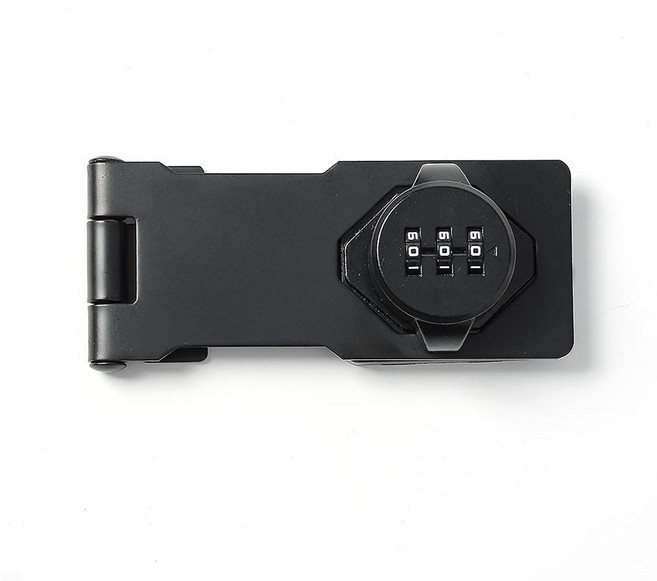 Tree 180도 비밀번호 자물쇠 2구 블랙, 1개