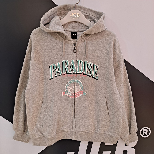 [JCB주니어] 여아 봄가을 특양면 빈티지 나염 후드집업 점퍼 JBF9U142GG