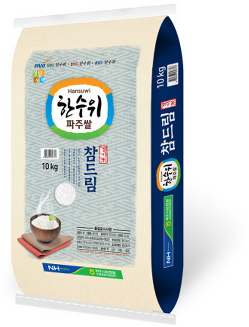 25년햅쌀 파주농협 한수위참드림쌀 10kg 상등급, 1개