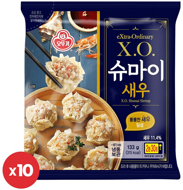 X.O. 슈마이 새우 133gx10개, 10개, 133g