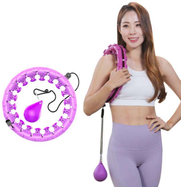 홈쇼핑 히트상품 [굿프렌드] 신수지의 밸런스코어 훌라후프 GOOD-V10, 1.5kg, 퍼플(보라색), 1개