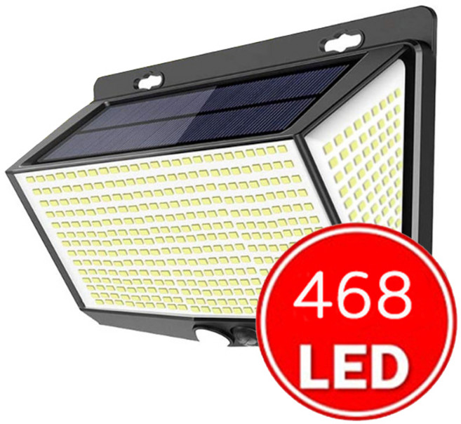 468구 LED 태양광 센서등 태양열 정원등 가로등 외부벽등, LED 468구