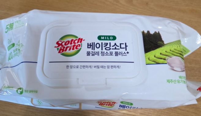 3M 양면 물걸레 리필 청소포 밀대 막대걸레 교체용 부직포 물티슈 표준 대형 25매 택1, 1개