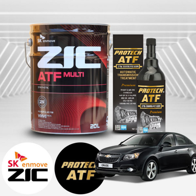 쉐보레 크루즈 1.6/1.8 가솔린 지크 ATF 멀티 미션오일 20L+프로텍 미션보호제