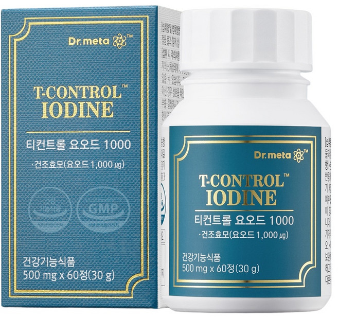 티컨트롤 요오드 1000 (2개월분) / 갑상선 요오드 영양제, 2개, 60정
