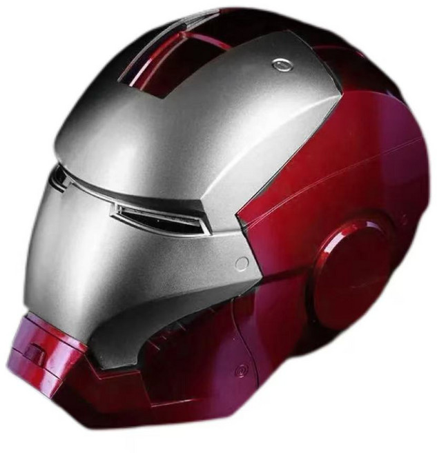 아이언맨 헬멧 음성 마스크 원격 MK5 오토 소품 코스프레 11 제어 제품, 1개, 플래티넘 헬멧+2세대 팔