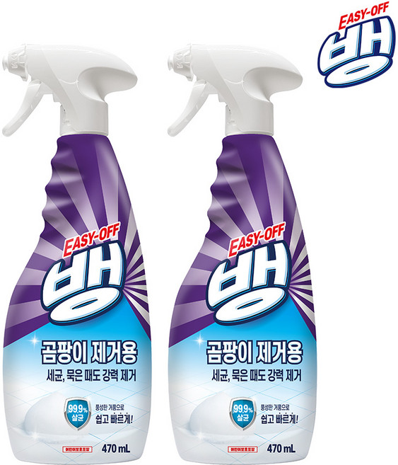 이지오프뱅 곰팡이 살균 강력 세정제 470ml x2개, 없음, 2개