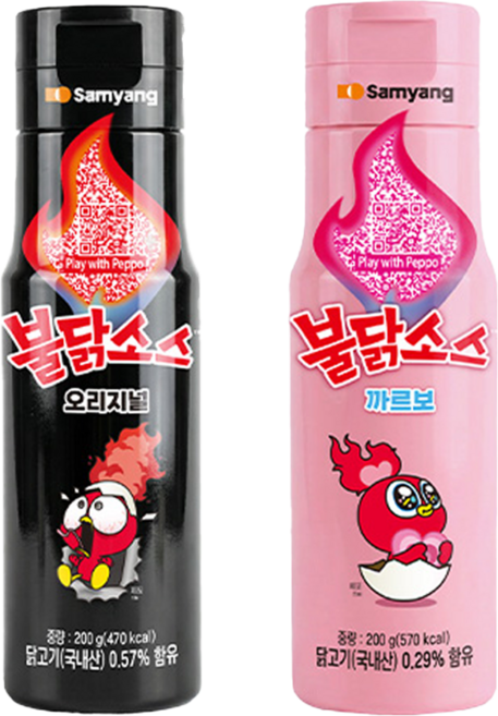 삼양 불닭소스오리지널 200g + 까르보불닭 200g, 2개