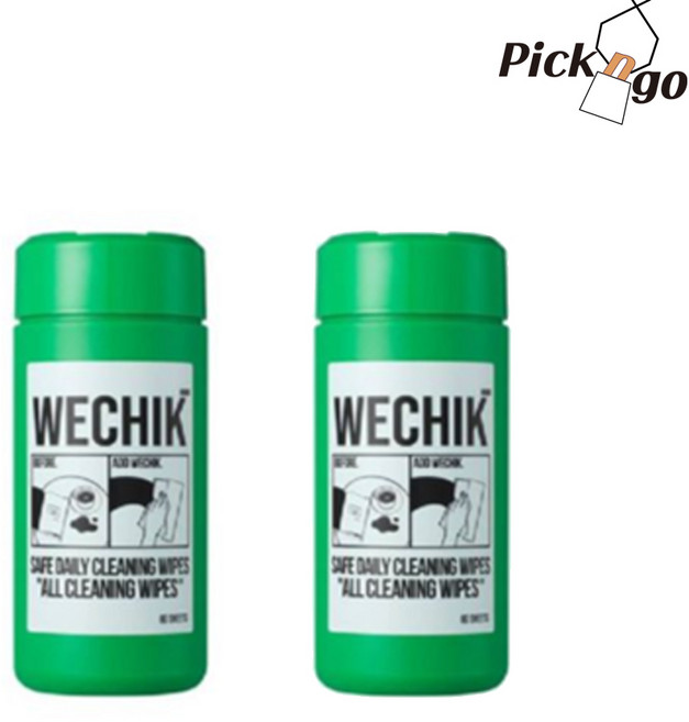 위칙 올클린 세정티슈 80매, 2개