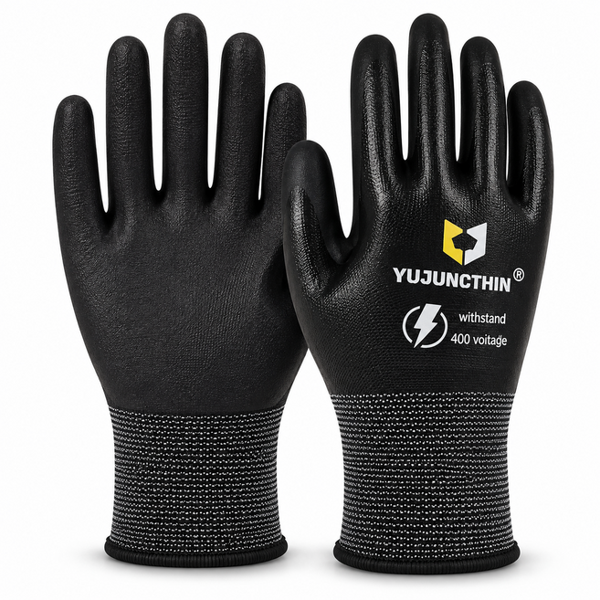 YUJUNCITHIN 400V低壓絕緣手套 360度全方位防護, 絕緣手套【絕緣】300V一雙裝, 1套