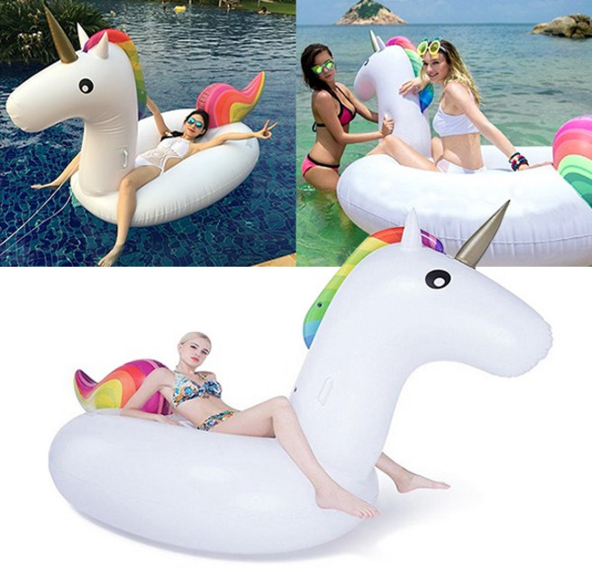 주식회사 위시 초대형 물놀이 튜브 백조 유니콘, 초대형 유니콘튜브, 1개