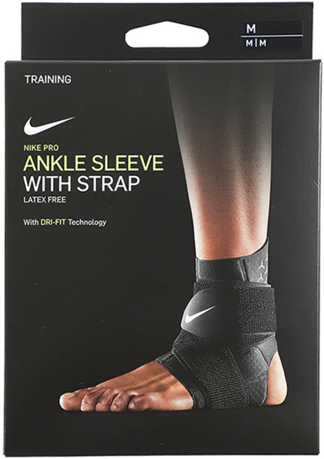 나이키 PRO ANKLE STRAP SLEEVE 발목 보호대 스트랩, black, 1개